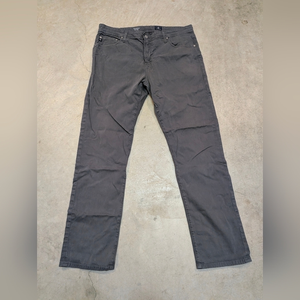 AG The Everett Pants Men's 38x32 (37x32) Gray Slim Straight
